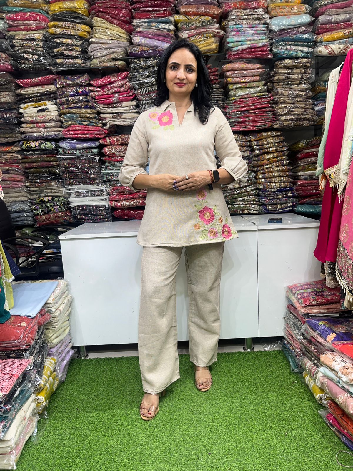 Designer Jute Coord Set