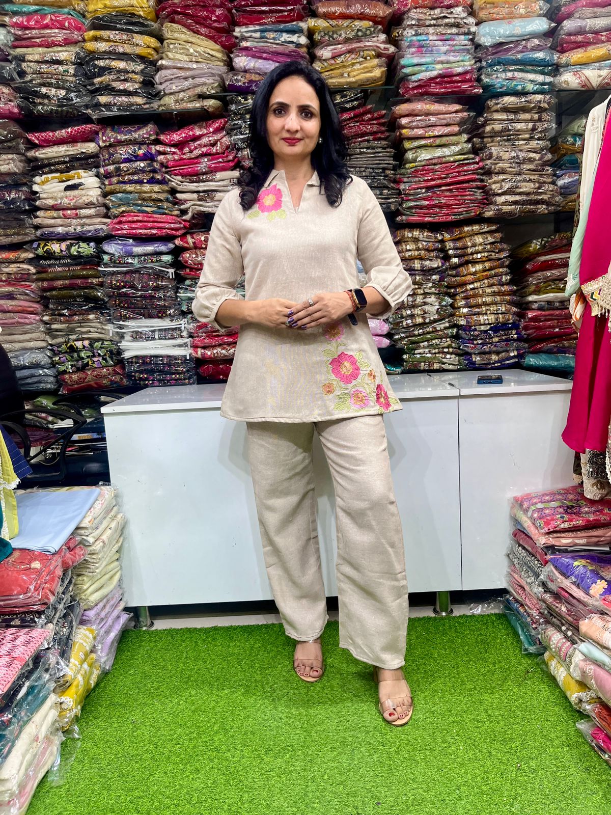 Designer Jute Coord Set