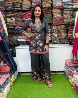 Digital Print Crape Coord Set