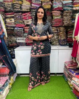 Digital Print Crape Coord Set