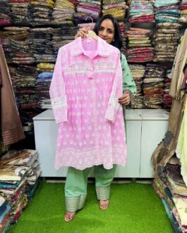 Mal Cotton Chikankari Coord. set