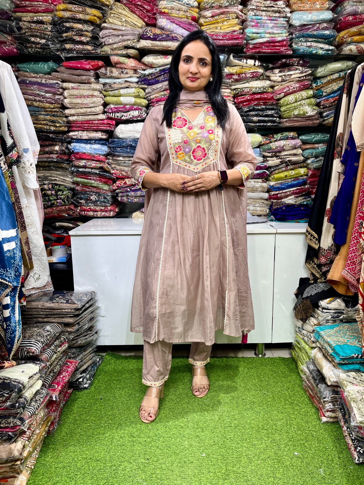 Premium Mal Chandheri Suit Set