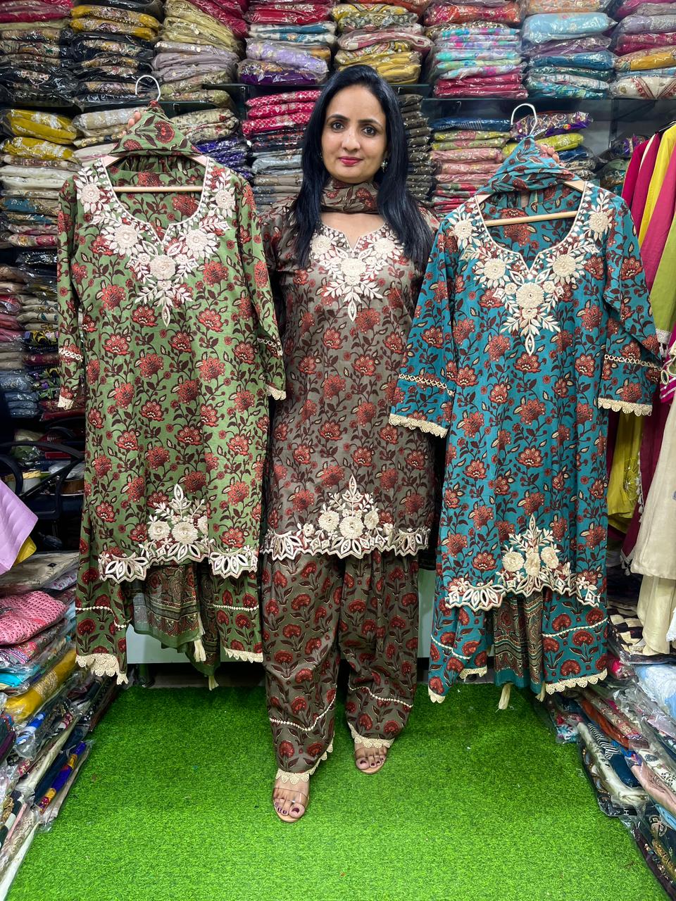 Pure Cotton Farshi Suit Set