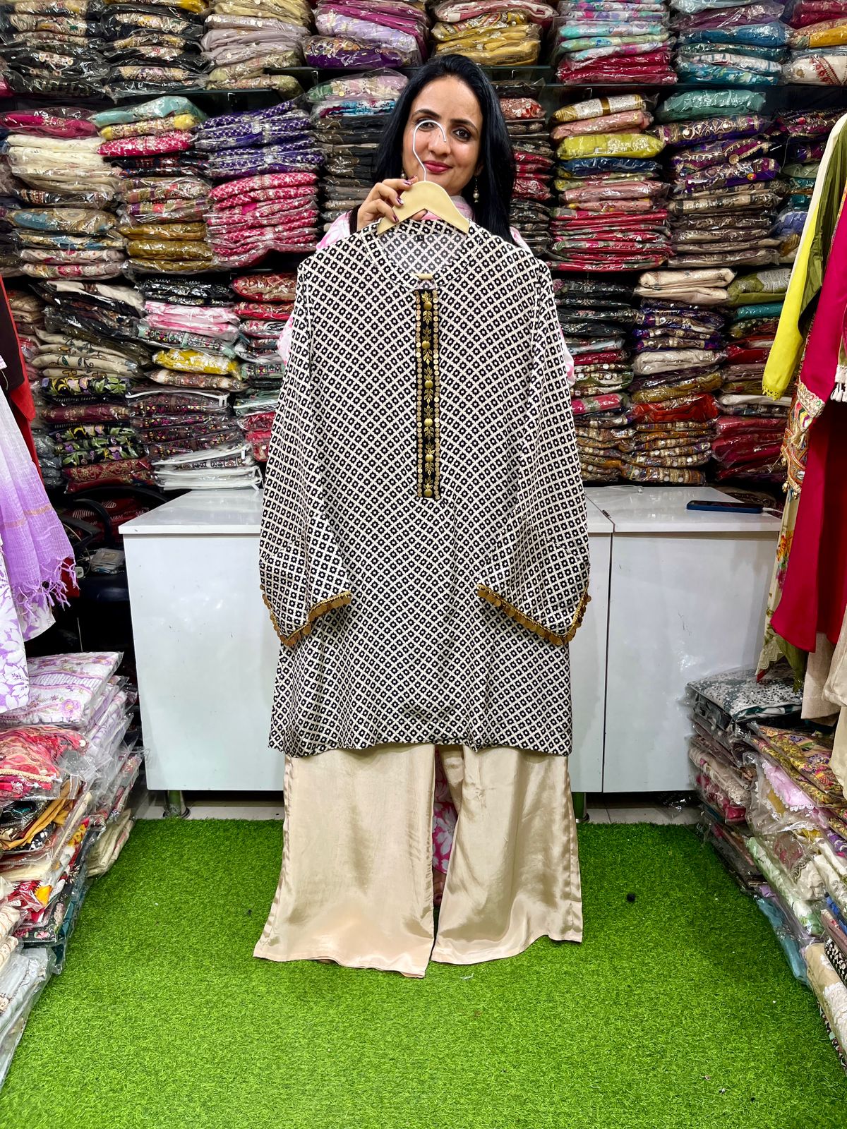 Pure Crape Designer Coord Set