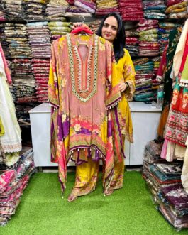 Pure Crape Designer Suit Set