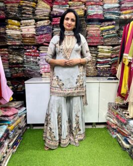 Pure Crape Gharara Suit Set
