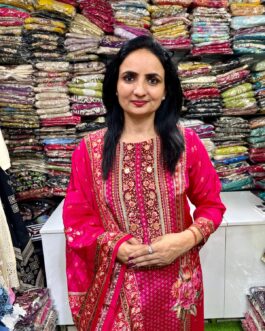Pure Crape Straight Suit Set