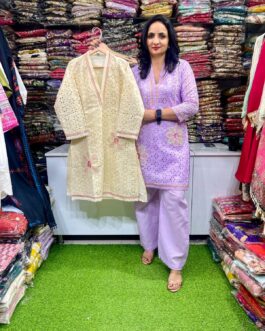 Schifli Cotton Embroidered Coord Set