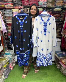 Cotton Embroidered Suit Set