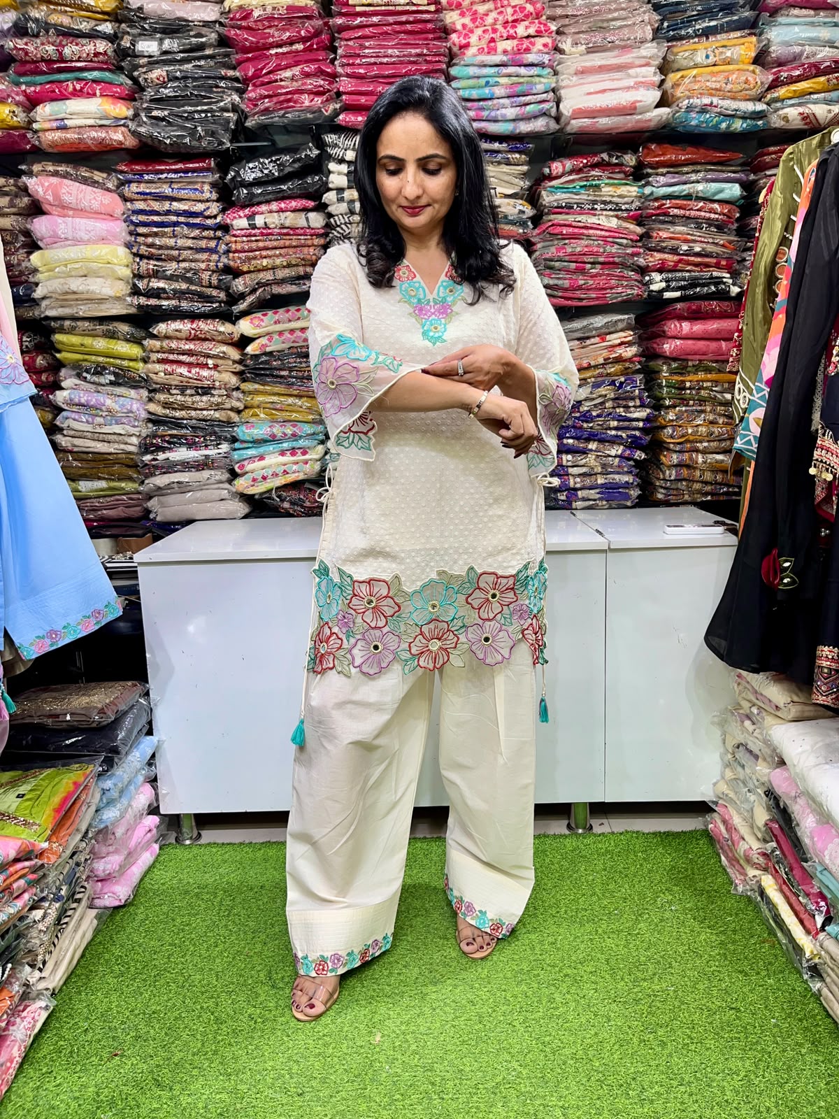 Designer Cotton Coord Set