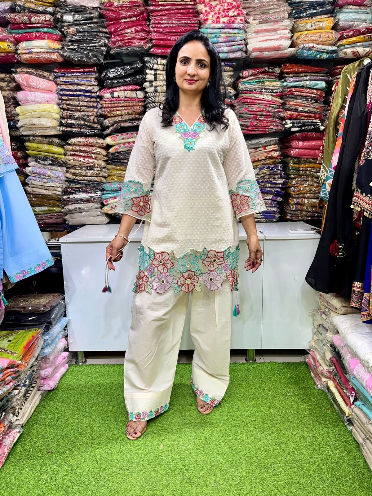 Designer Cotton Coord Set