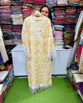 Designer Crochet Pakistani Suit Set