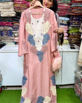Designer Crochet Phiran with Potli