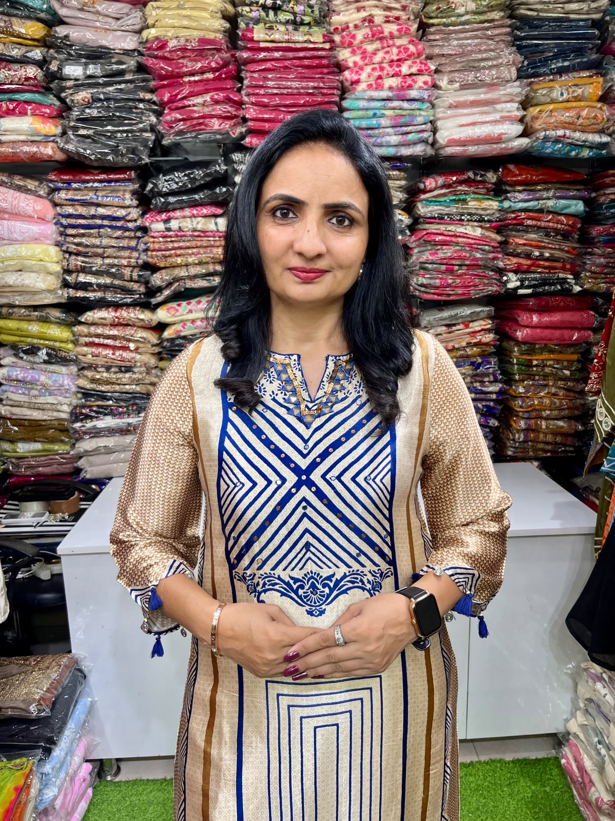 Designer Gajji Coord Set