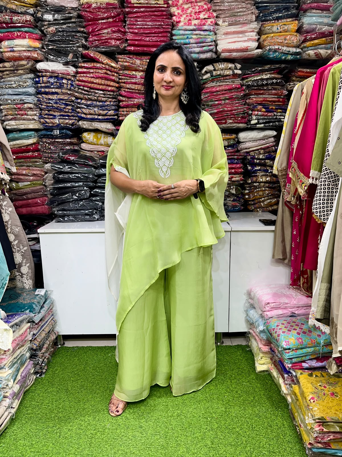 Designer Indo Western Coord Set
