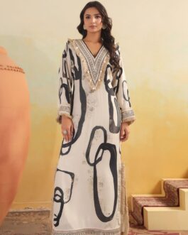 Designer Pure Muslin Crape One Peice Karina Style Dress