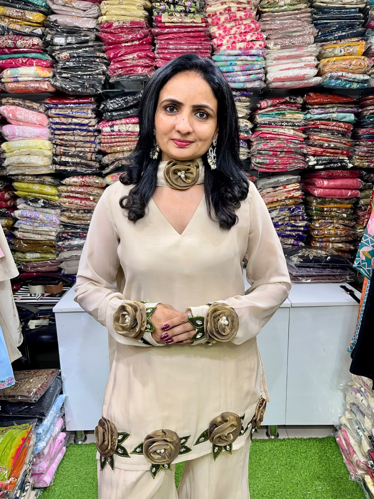 Designer Roses Suit Set