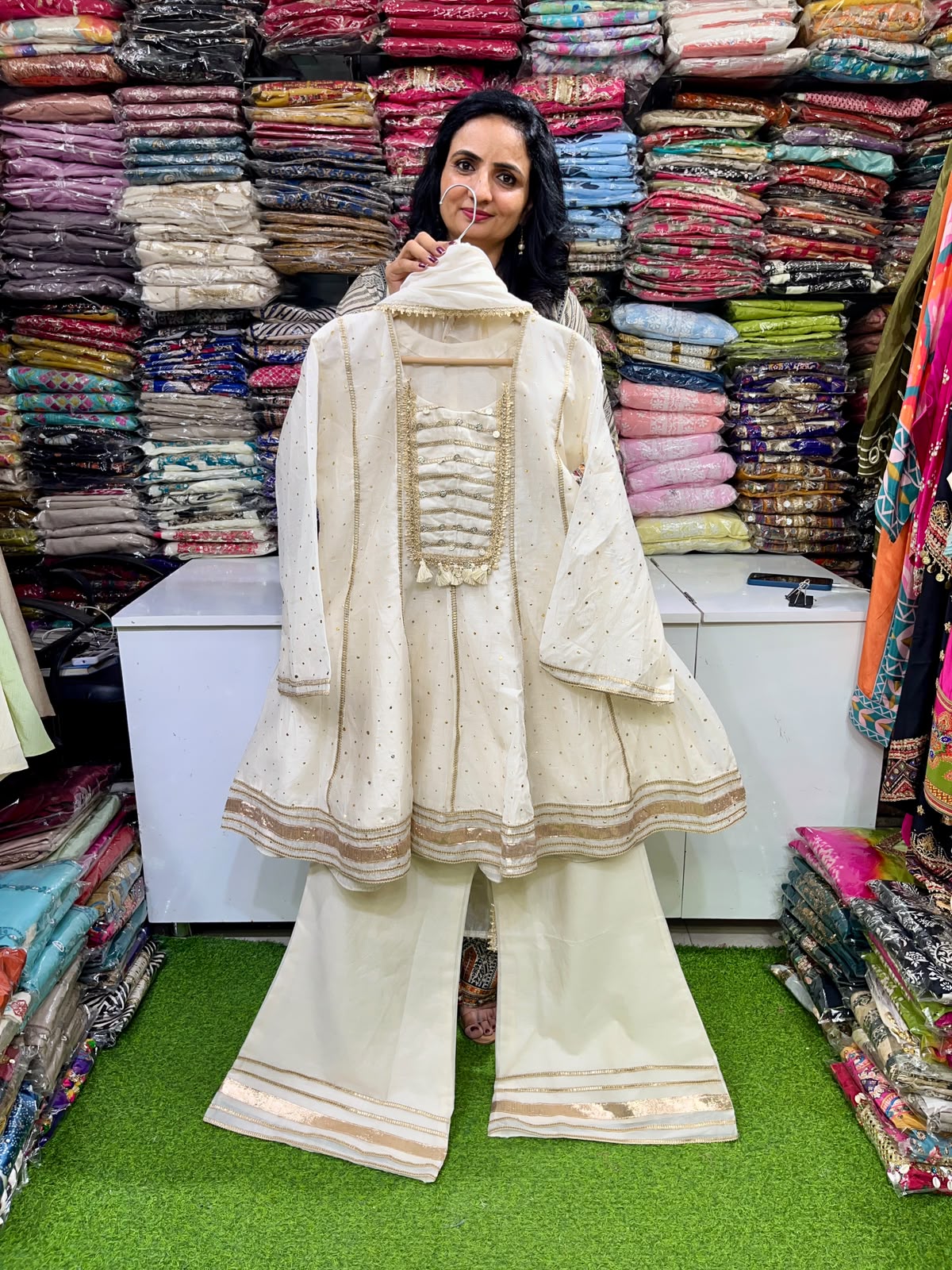 Designer Three Peice Embroidered Set