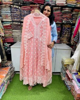 Premium Mal Cotton Anarkali Set