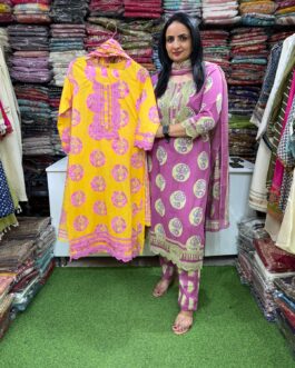 Pure Cotton Pakistani Suit Set