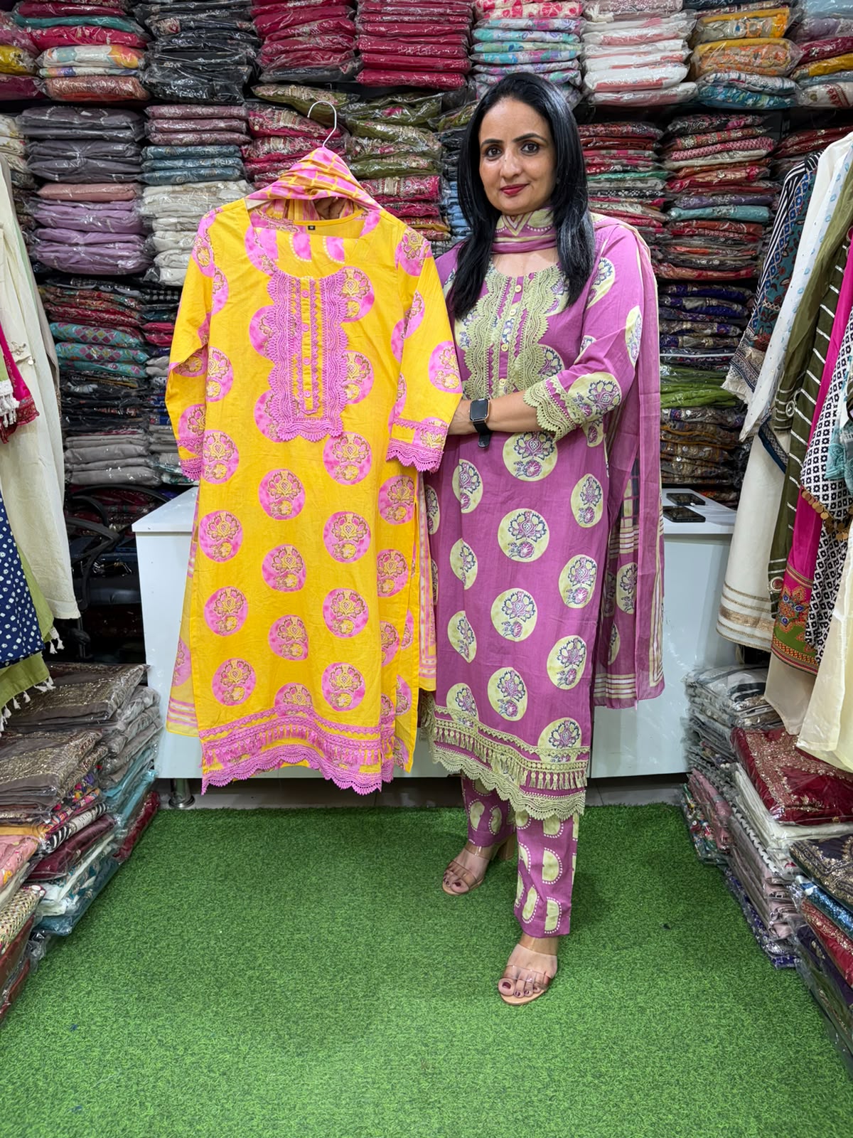 Pure Cotton Pakistani Suit Set
