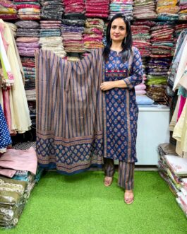 Pure Cotton Straight Suit