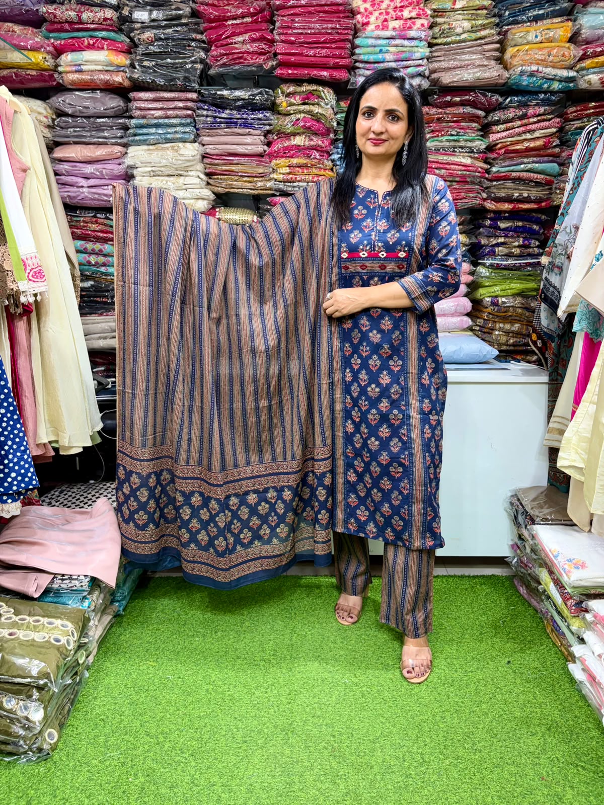 Pure Cotton Straight Suit