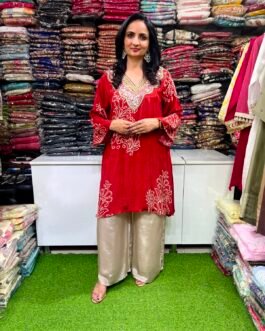 Pure Crape Bandhej Print Coord Set