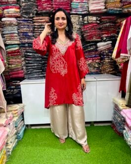 Pure Crape Bandhej Print Coord Set