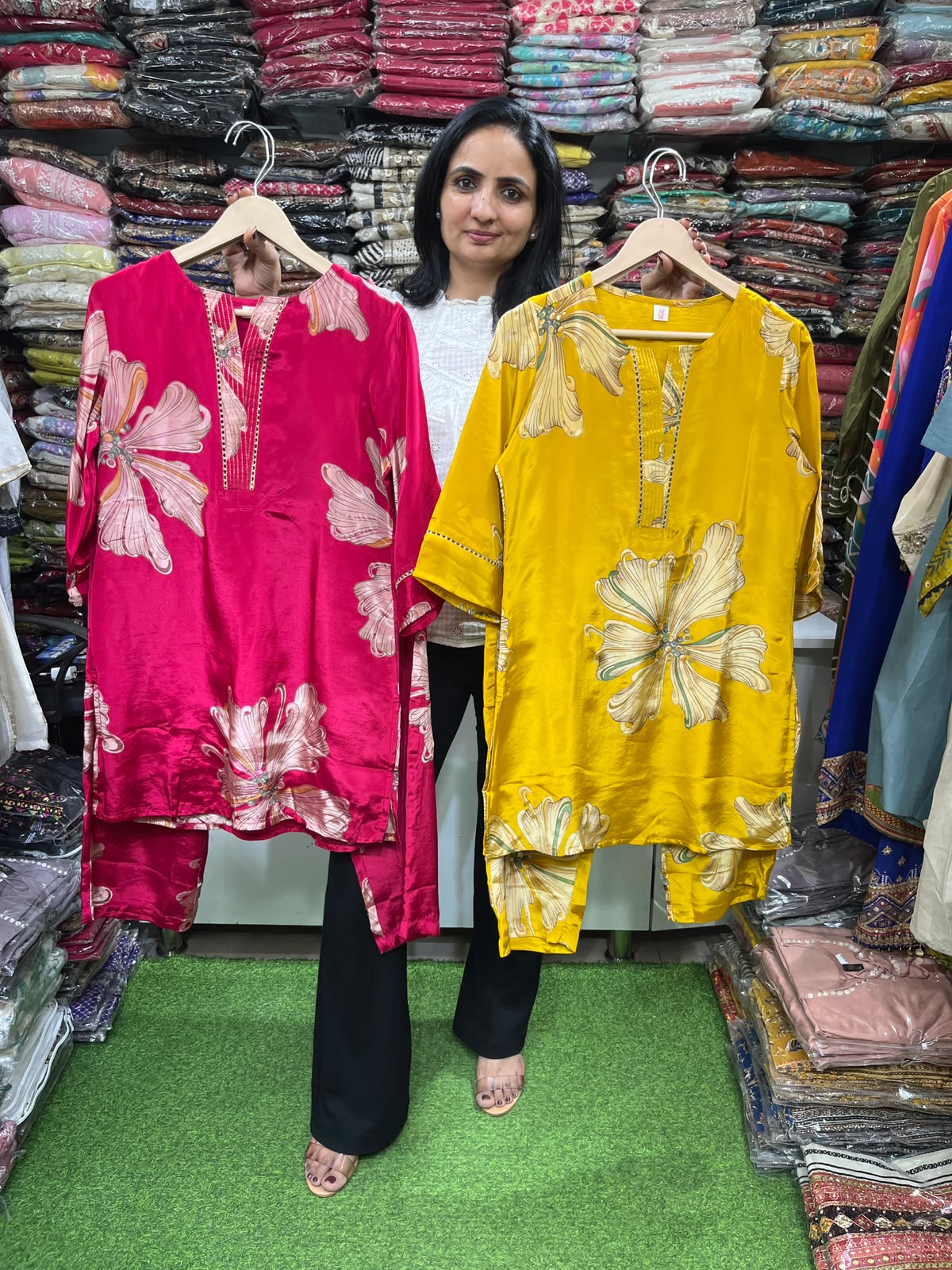 Pure Crape Digital Print Coord Set