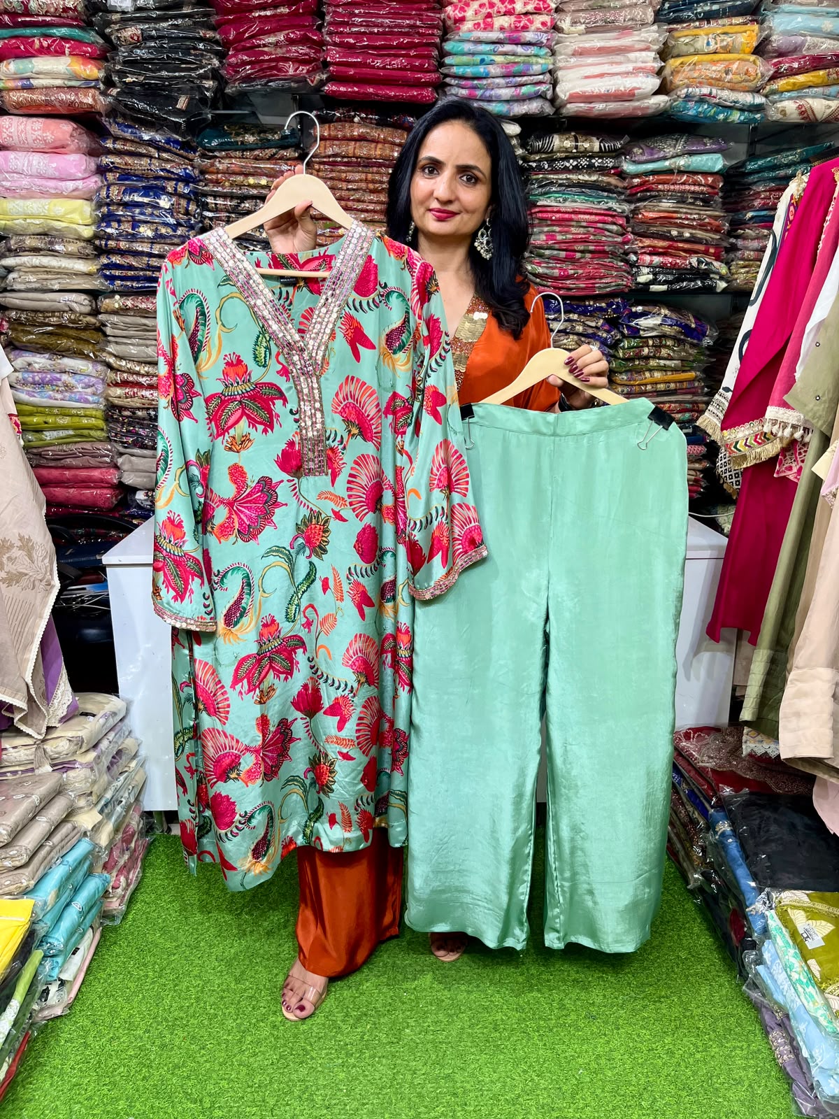 Pure Crape Digital Print Coord Set