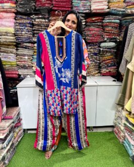 Pure Crape Farshi Coord Set