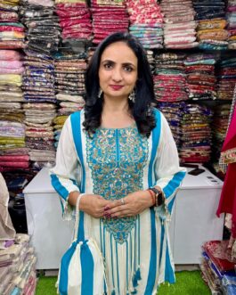 Pure Crape Farshi Coord Set with Potli