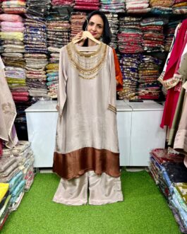 Pure Crape Silk Designer Coord Set