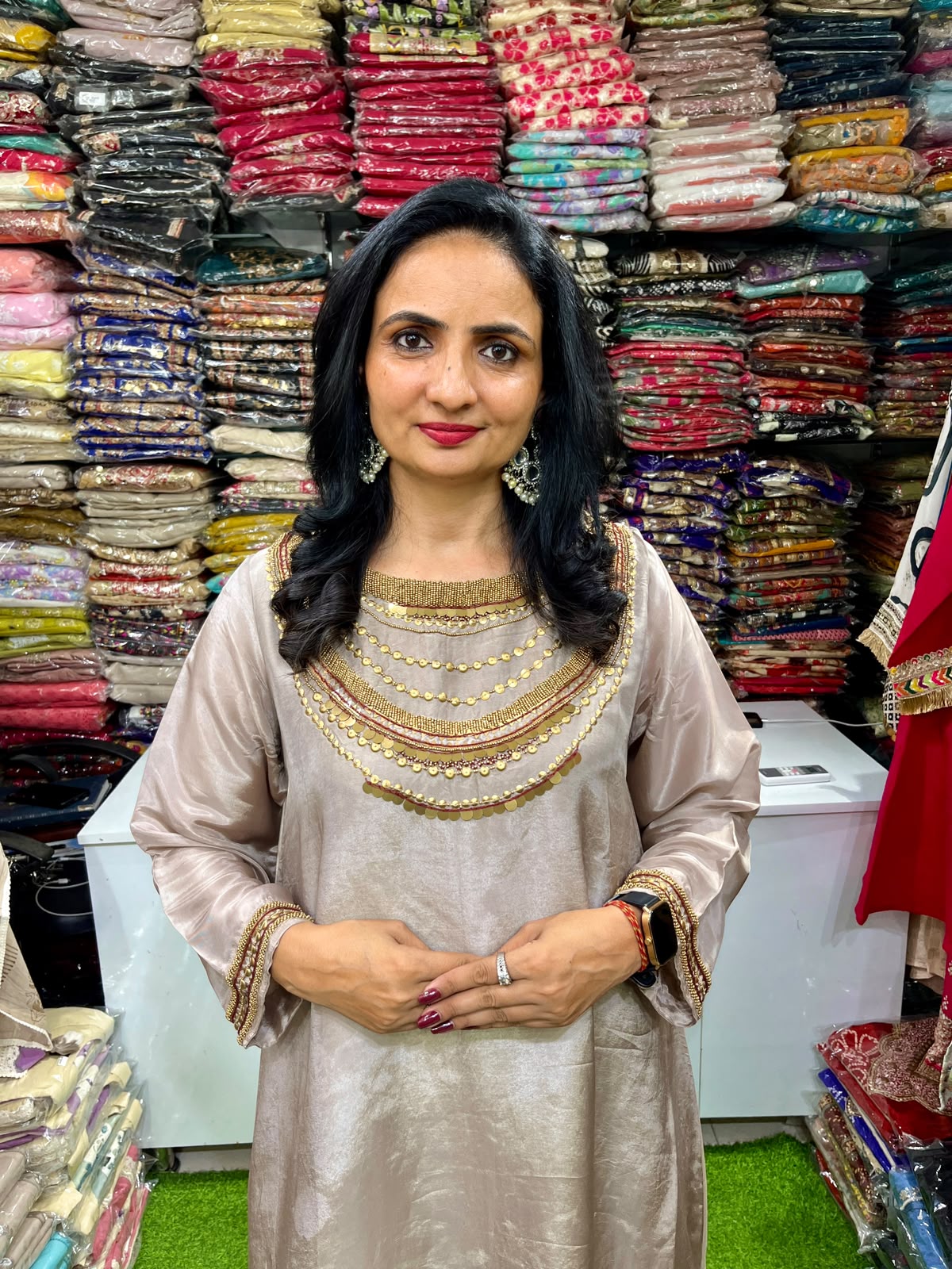 Pure Crape Silk Designer Coord Set