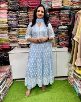 Pure Mal Cotton Anarkali