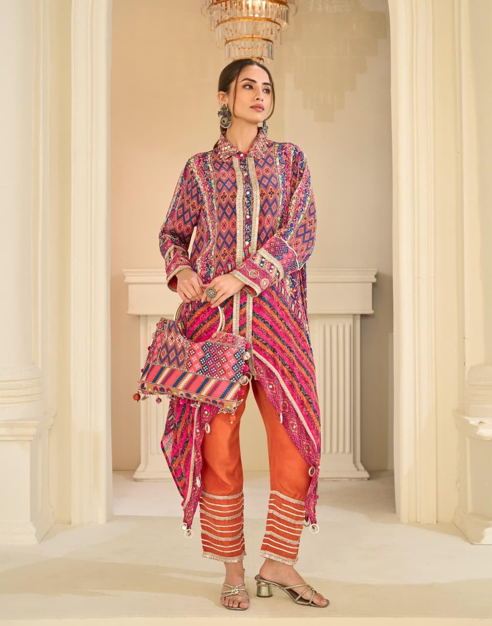 Designer Indo Western Three Peice Set