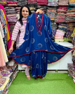 Designer One Peice Dress with Neck Peice