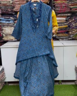 Designer One Peice Dress with Neck Peice