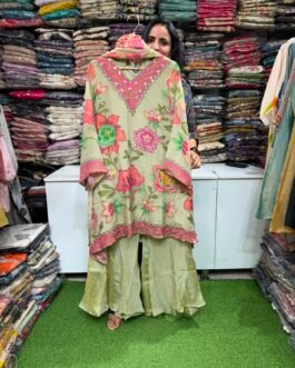 Designer Salsa Suit Set with Embroidery