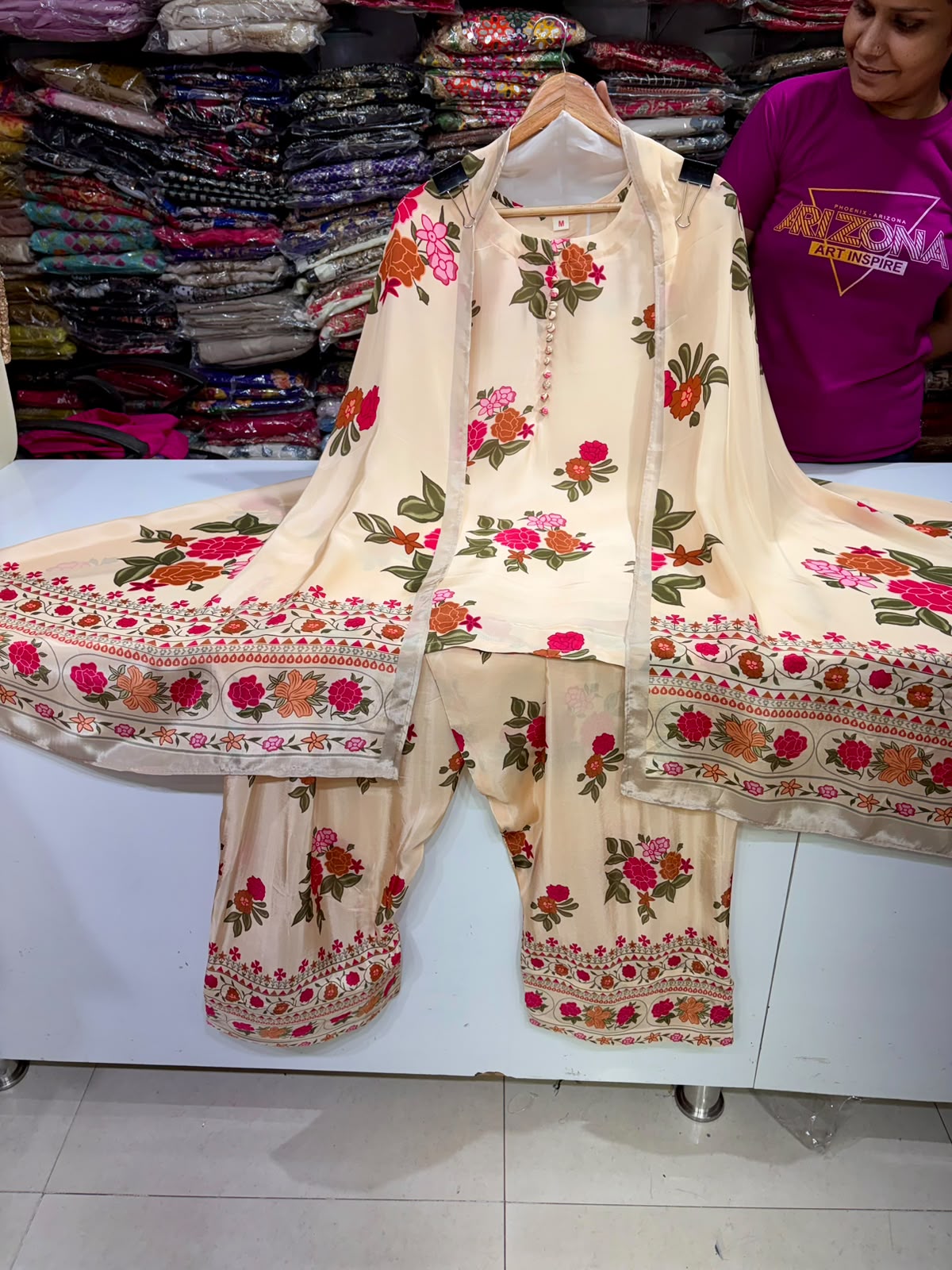 Digital Print Farshi Suit Set