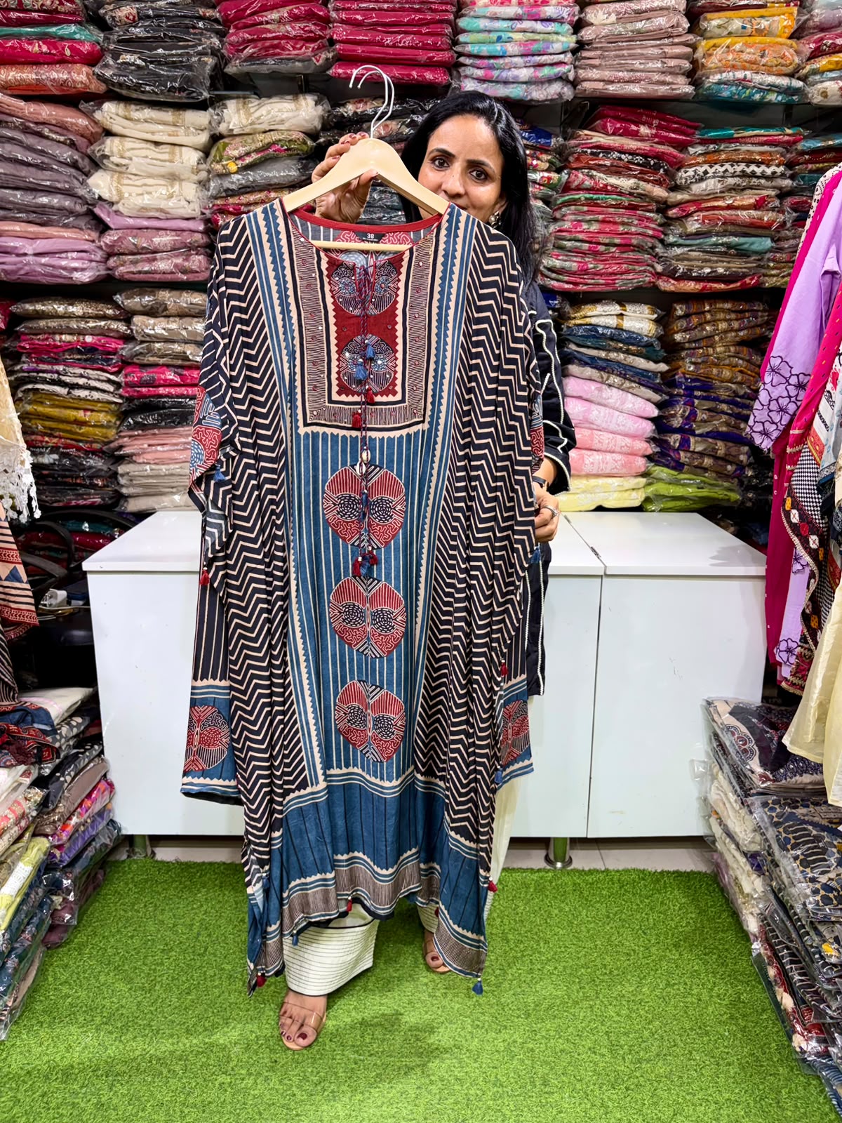 Premium Digital Print Kaftan Set