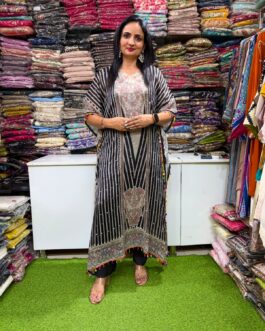 Pure Chinon Kaftan Three Peice Set