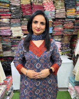 Pure Cotton Blue Farshi Suit Set