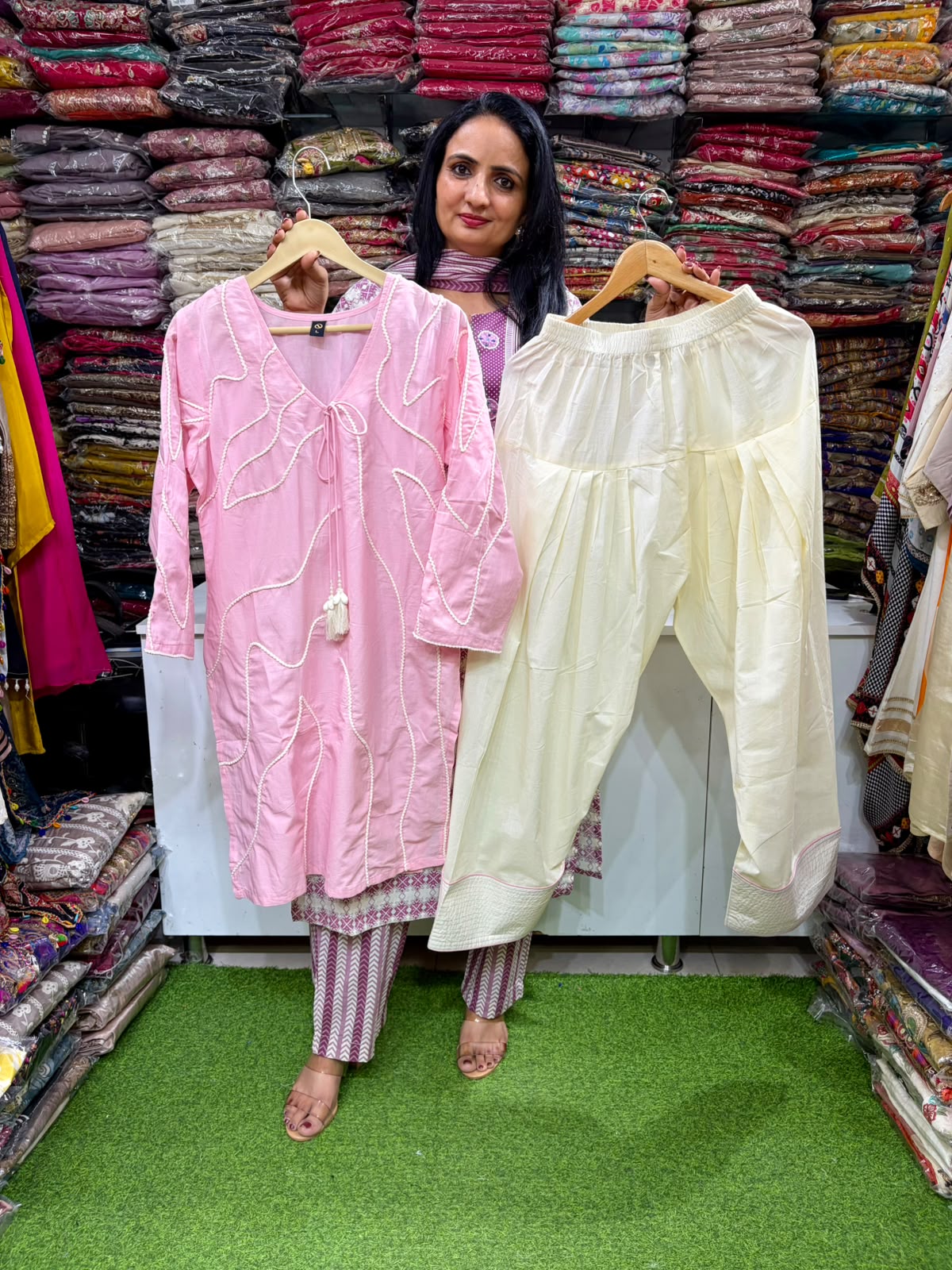 Pure Cotton Farshi Coord Set