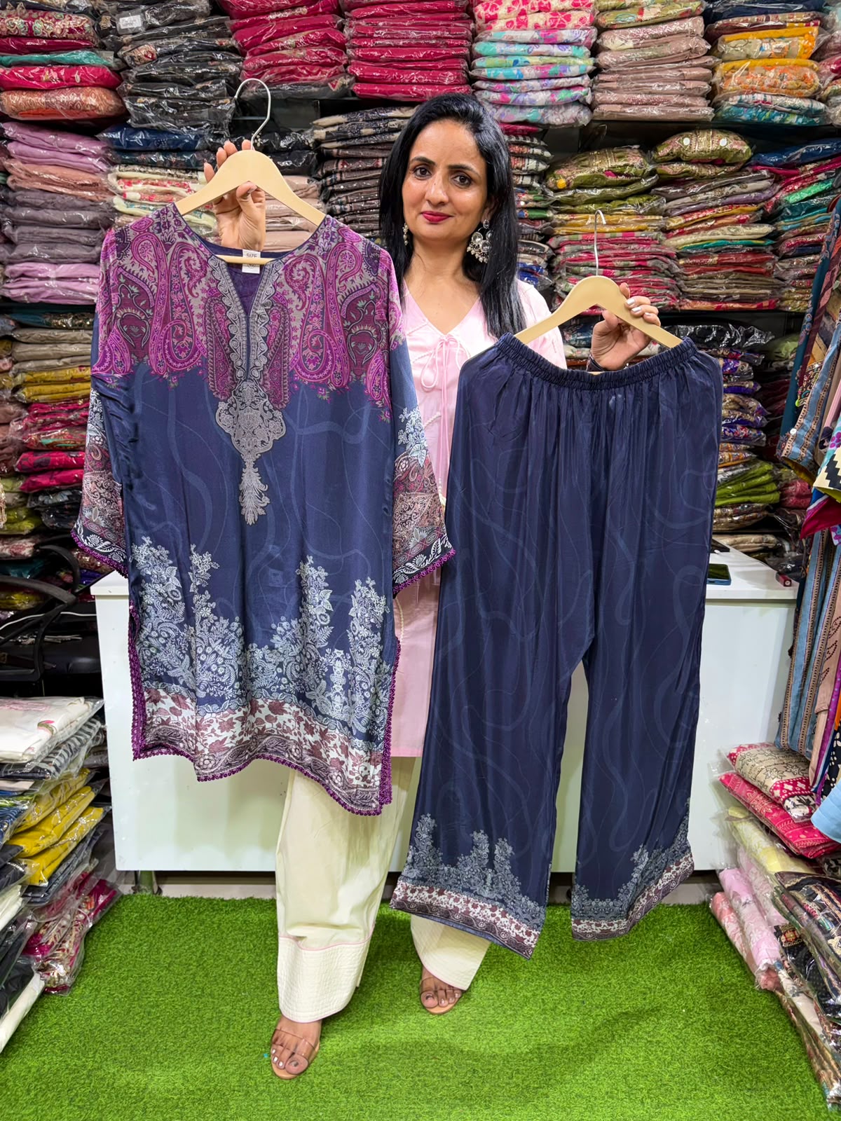 Pure Crape Digital Print Coord Set