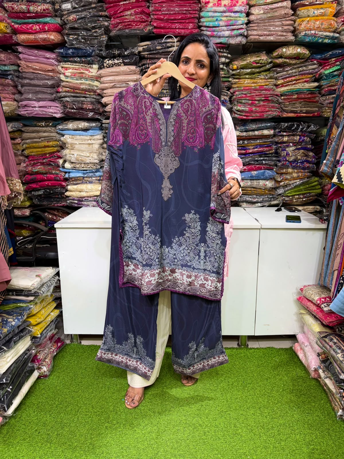 Pure Crape Digital Print Coord Set