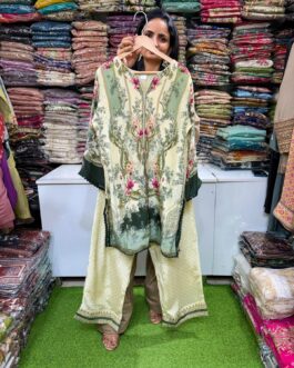 Pure Crape Farshi Pant Coord Set
