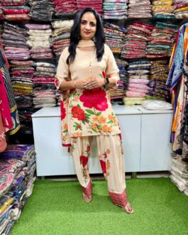 Pure Crape Farshi Suit Set