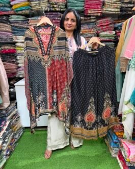Pure Crape Kaftan Coord Set